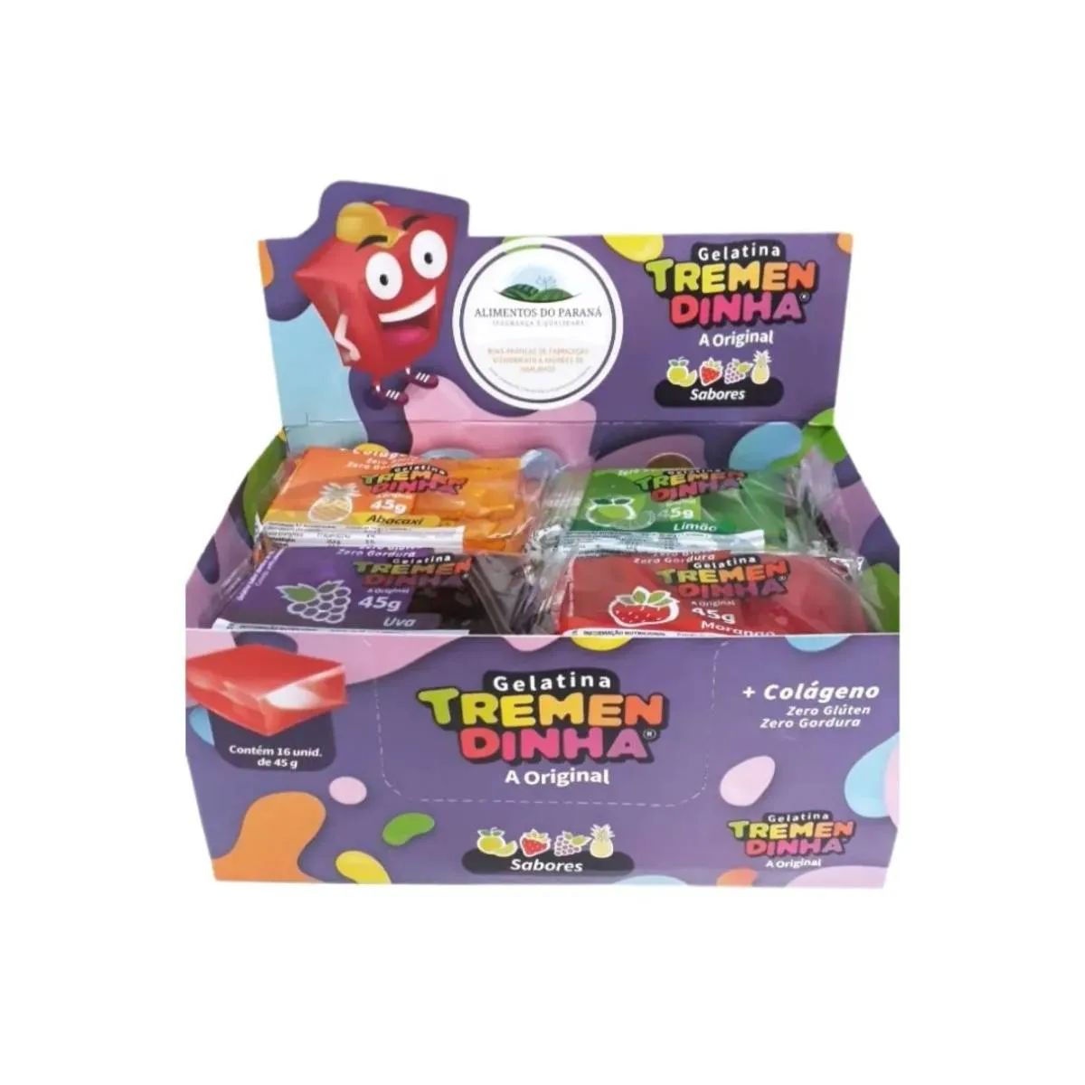Gelatina Natural Tremendinha - Caixa c/ 16 unidades
