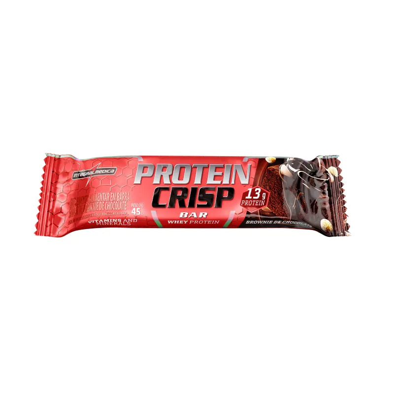 Barra de Proteína, Protein Crisp. Sabor: Brownie de Chocolate - 45Gr