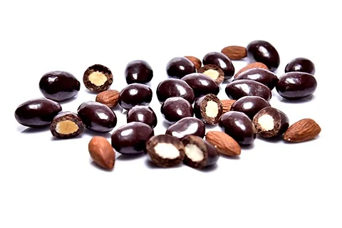 Drageado de Amêndoa 70% Cacau Sem Açúcar (Granel - Preço 100 Gr)