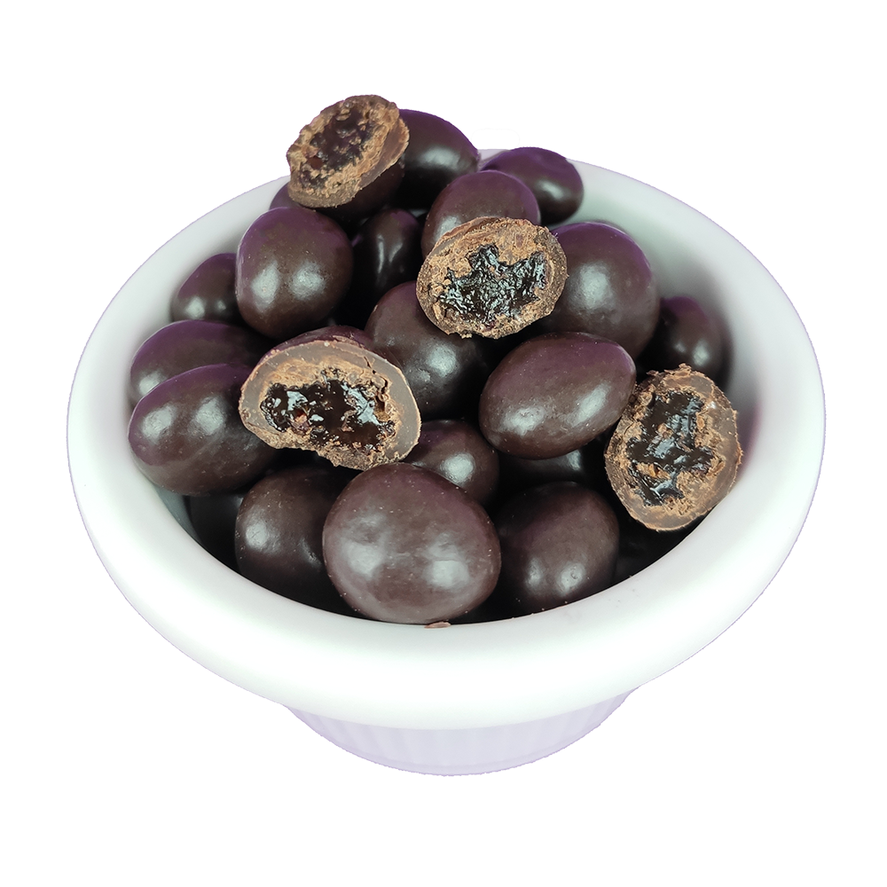 Drageado de Uva Passa 70% Cacau (Granel - Preço 100 Gr)