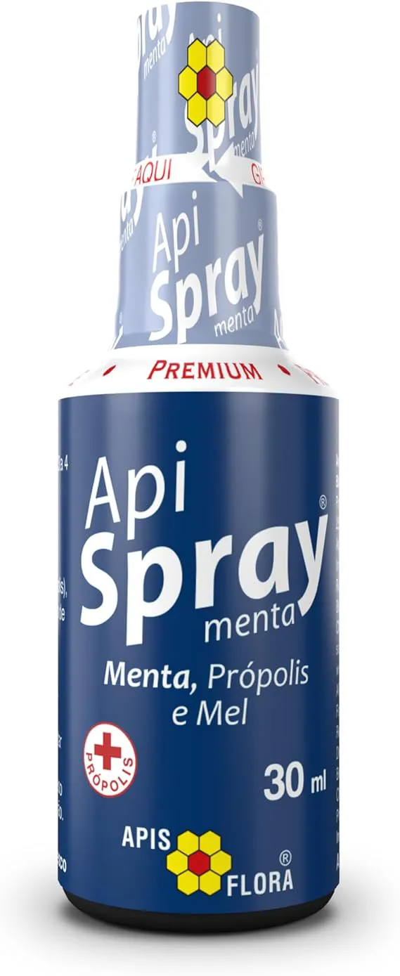 ApiSpray Menta, Própolis e Mel - 30ml